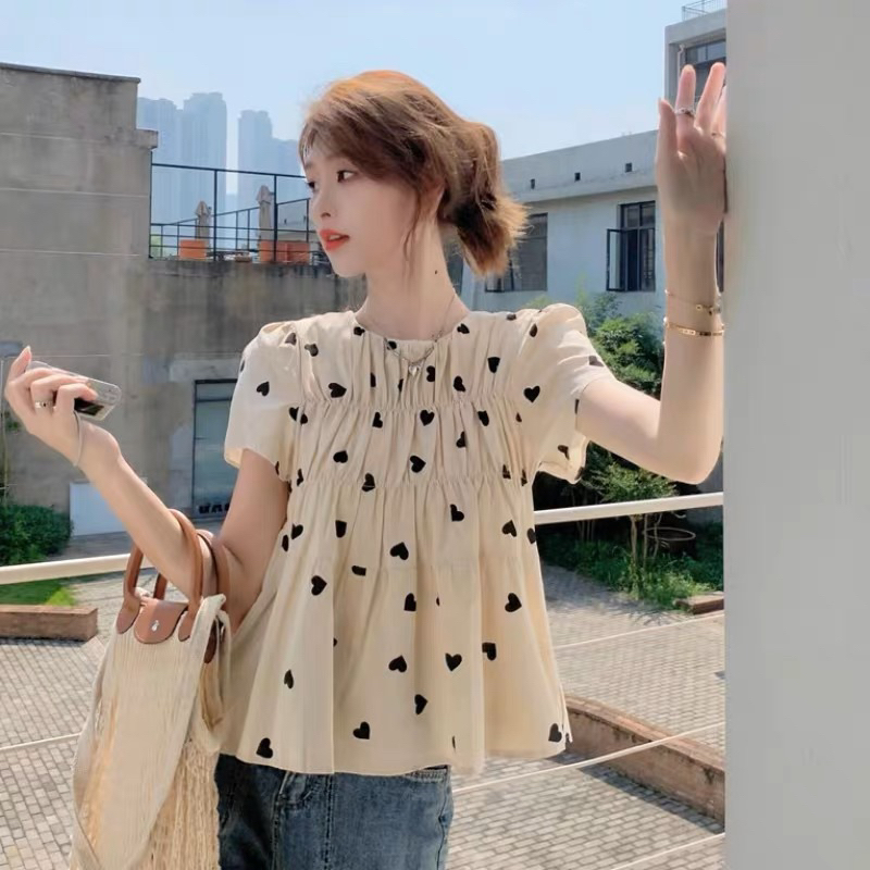 Áo babydoll phong cách hàn quốc dễ thương