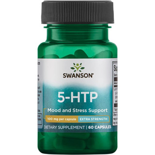 Swanson 5-HTP 100mg Extra Strength - Viên uống 5 HTP hỗ trợ giảm căng thẳng, ngủ ngon 60 viên