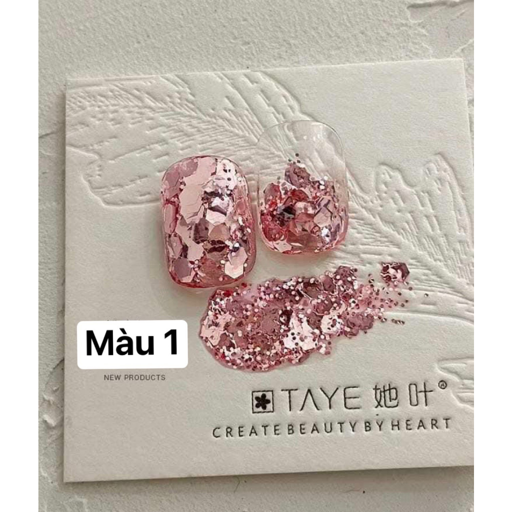 Gel nhũ pha lê hạt to hottrend trang trí móng