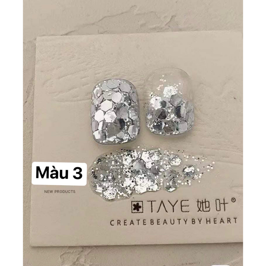 Gel nhũ pha lê hạt to hottrend trang trí móng