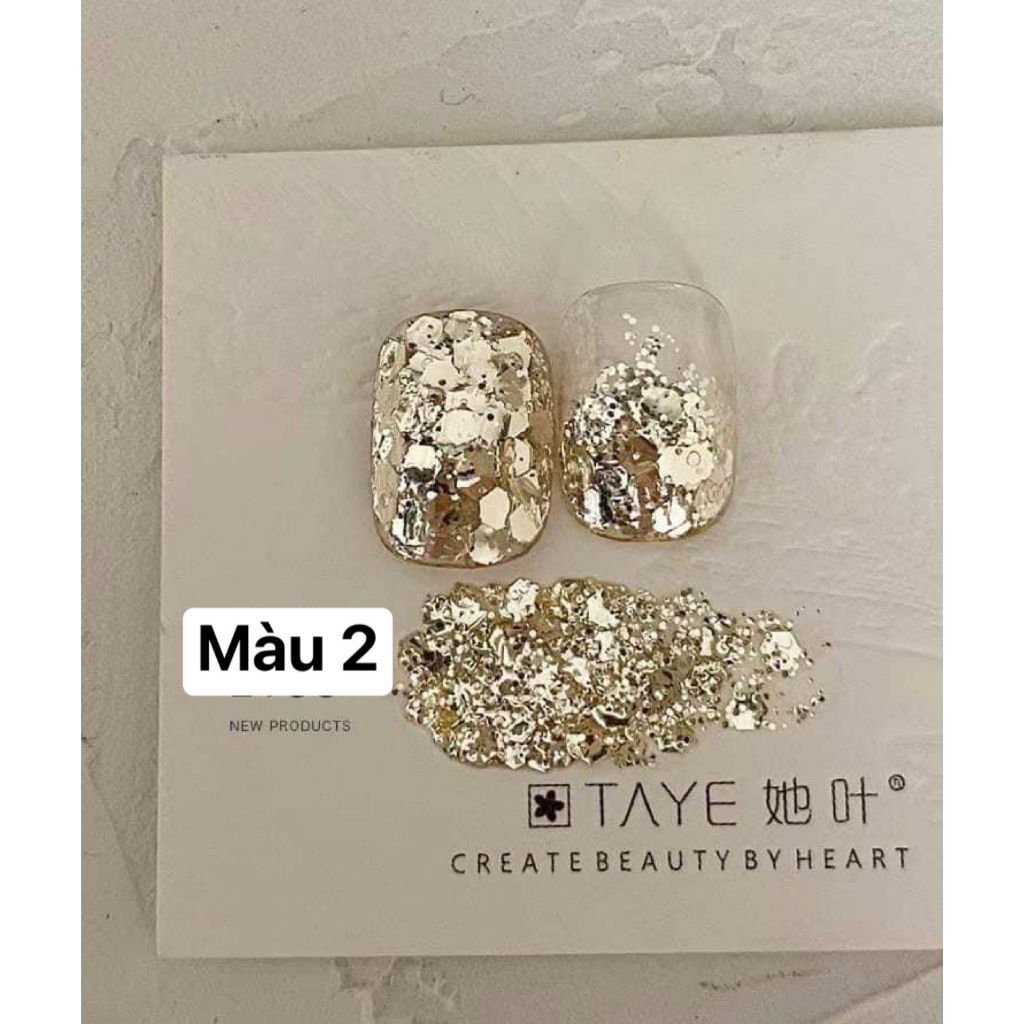 Gel nhũ pha lê hạt to hottrend trang trí móng