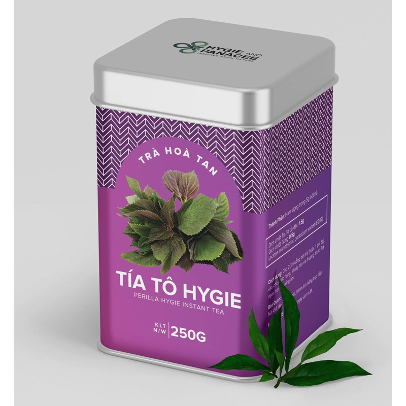 Trà Tía Tô Hygie - Giảm thâm nám, dị ứng, chống oxy hóa - Hộp 24 gói x 5g