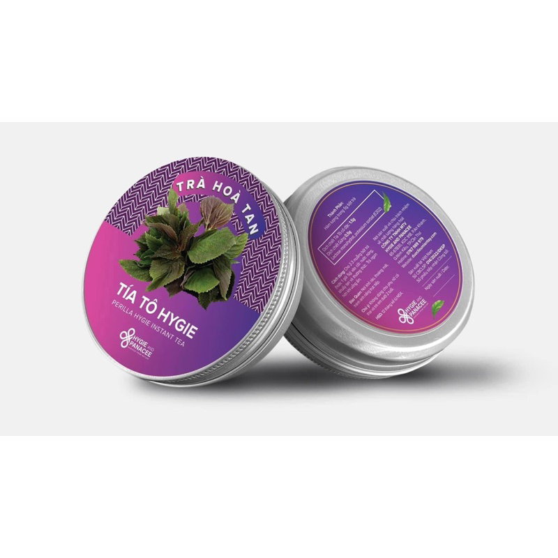 Trà Tía Tô Hygie - Giảm thâm nám, dị ứng, chống oxy hóa - Hộp 24 gói x 5g