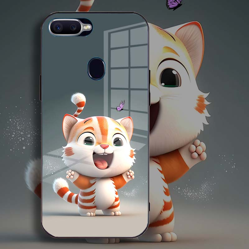 Ốp Lưng Oppo F9, A5s, A7, A12 Thiết kế bộ 12 con giáp siêu cute