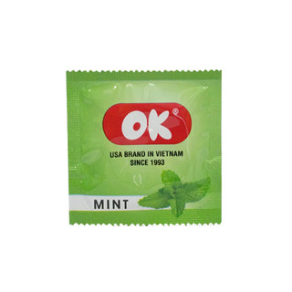 1 chiếc bao cao su ok giá rẻ - hương bạc hà