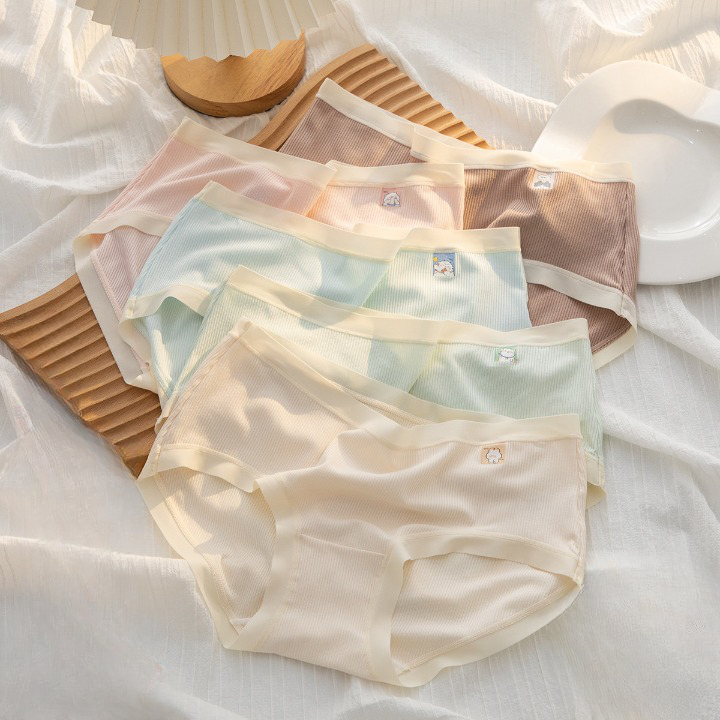 Quần lót nữ cotton kháng khuẩn, viền su không lộ cạp vừa đáy may HLBOUTIQUE L0188