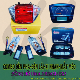 Pha đèn - đèn lái - xi nhan - đồng hồ - mắt mèo dream/ex5