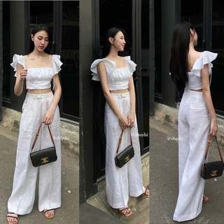 𝗣𝗜𝗗𝗜 𝗧𝗢𝗣 - Áo Bèo Nhún Linen Cao Cấp ( ảnh chính chủ )