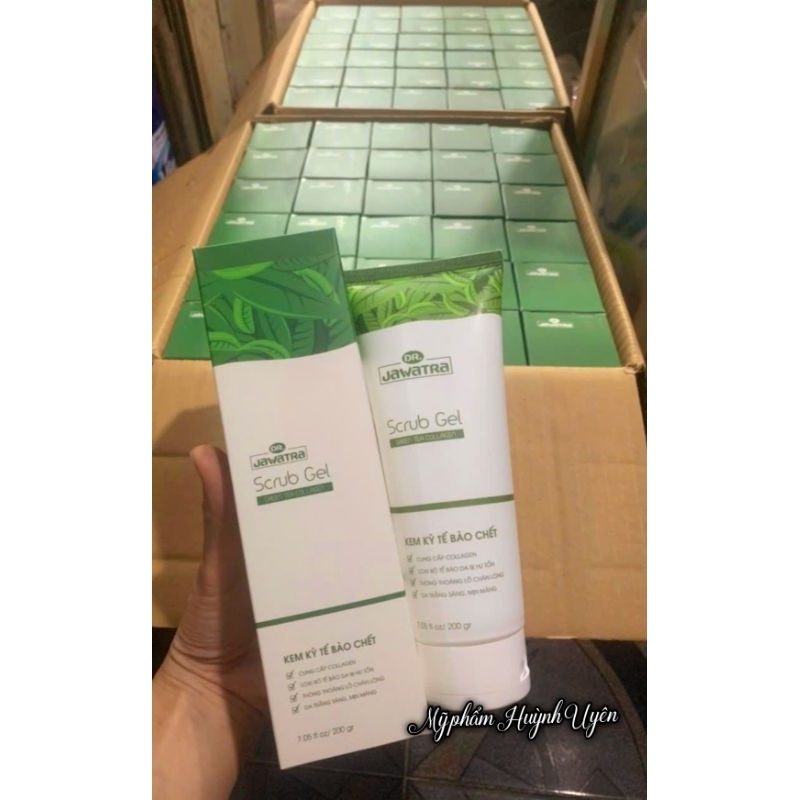 Kem kỳ tế bào chết trà xanh Jawatra