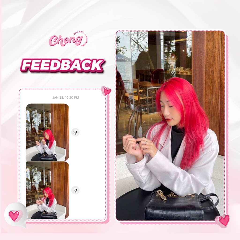 Thuốc Nhuộm Tóc HỒNG NEON Hot Pink | Chenglovehair, Chenglovehairs