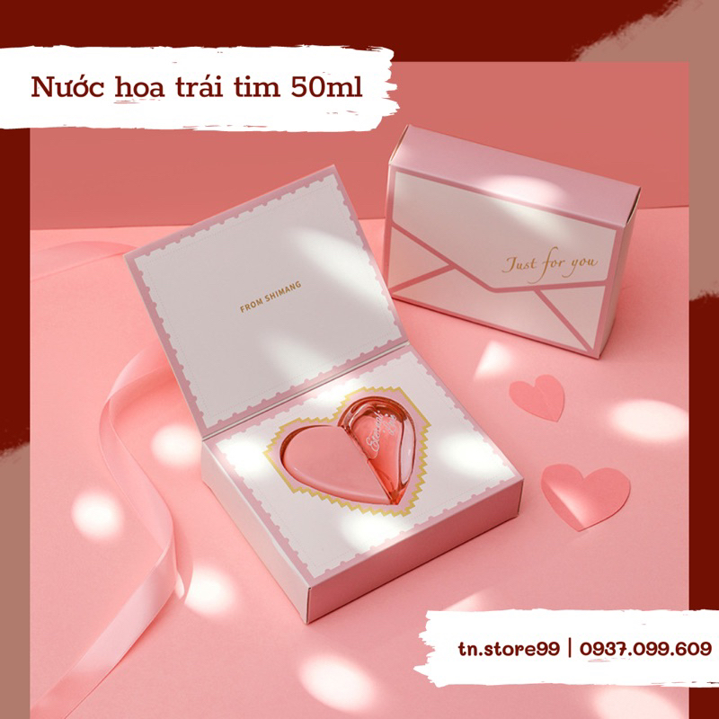 (không box/ móp box) Nước hoa/ bodymist Nội địa trung Shimang 50ml hình trái tim cực dễ thương và ngọt ngào