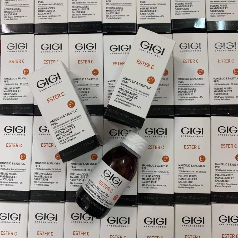 Măng tây baby - Tinh Chất Peel Sáng Và Căng Bóng Da GiGi ESTER C Mandelic Acid 15% & 13% + Salicylic 2%, Trẻ Hóa Da