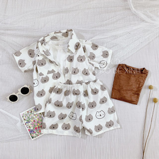 Set bộ sơ mi bé trai