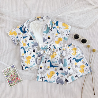 Set bộ sơ mi bé trai