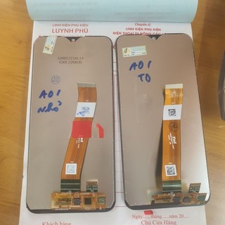 Màn hình samsung A01 socket to và nhỏ