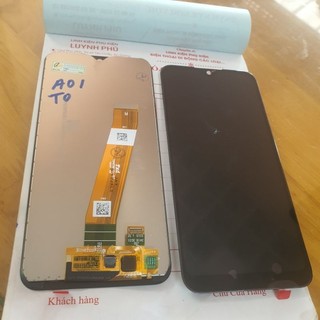 Màn hình samsung A01 socket to và nhỏ tặng keo