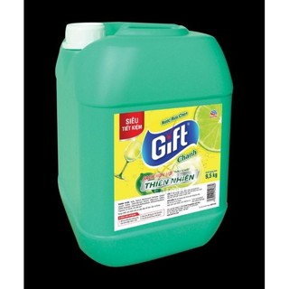 Nước rửa chén bát Gift hương chanh Can 9.5kg , Siêu Tiết Kiệm