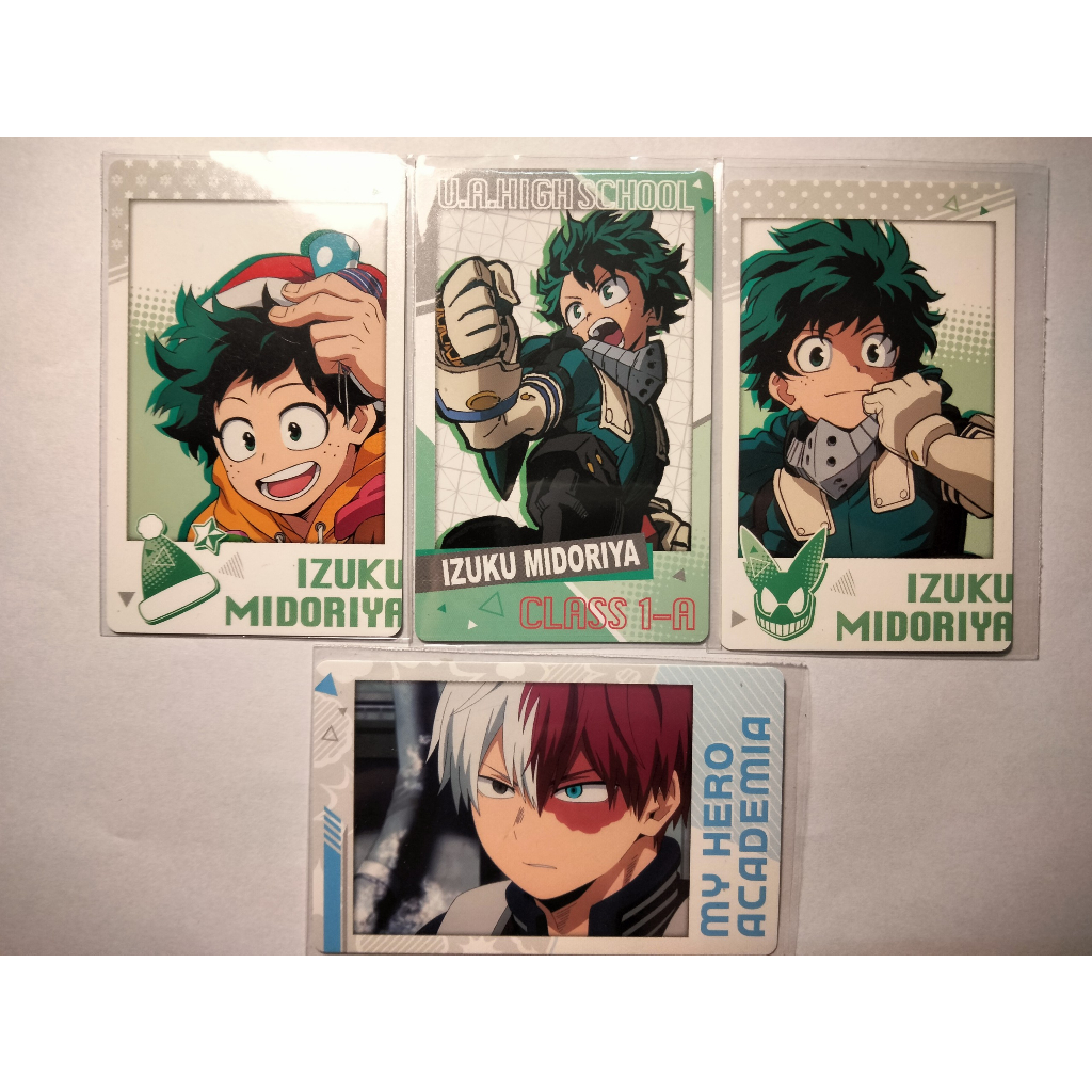 (Sẵn) Card Anime My hero academia char Shoto, Deku