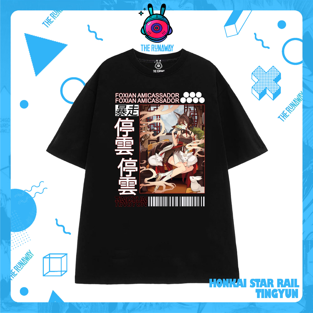 Áo phông Honkai Star Rail: Tingyun Cotton 100% cho Nam/ Nữ by The Runaway