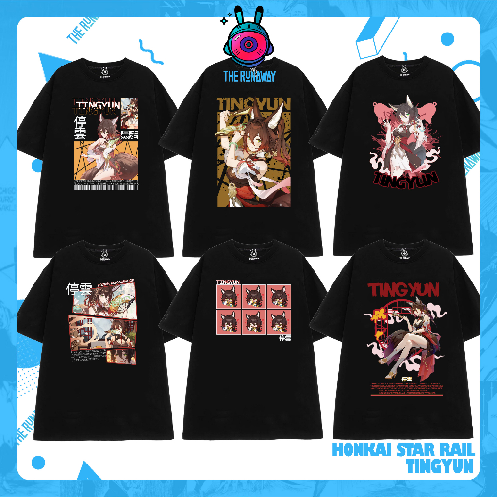 Áo phông Honkai Star Rail: Tingyun Cotton 100% cho Nam/ Nữ by The Runaway