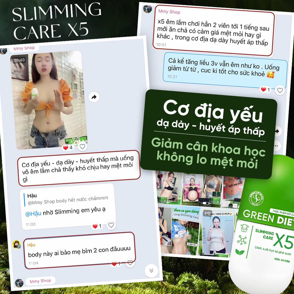 Thảo mộc giảm cân Green Diet Slimming Care X5 hộp 30 viên hỗ trợ detox cơ thể, kiểm soát cân nặng