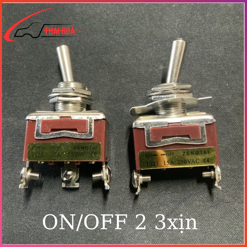 Công tắc gạt 2 chân 3 chân ON/OFF và ON/OFF/ON không nhả và tự nhả