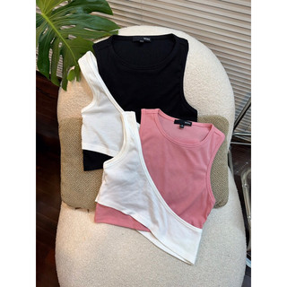 BEUCLOSET - Áo ba lỗ phối colorblock 2 màu