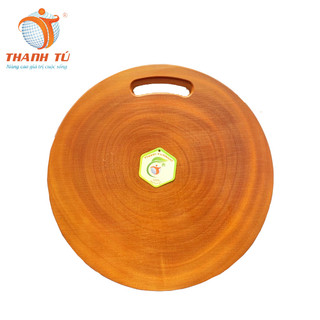 Thớt tròn thanh tú gỗ xà cừ móc tiện 32cm