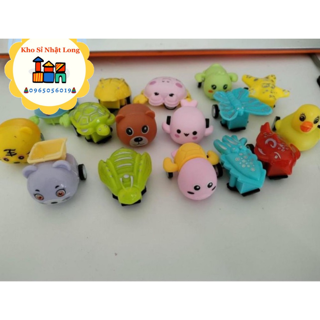 Đồ chơi mini chạy đà-thú chạy cót mini-thú nhựa mini cho bé