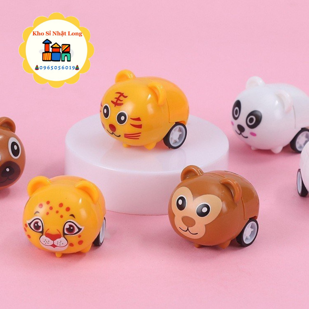 Đồ Chơi Trẻ Em Xe Chạy Cót Mẫu Mới Có Thùng Xe Mini Hình Thú, Có Các Con Thú Quen Thuộc Cho Bé Chơi.