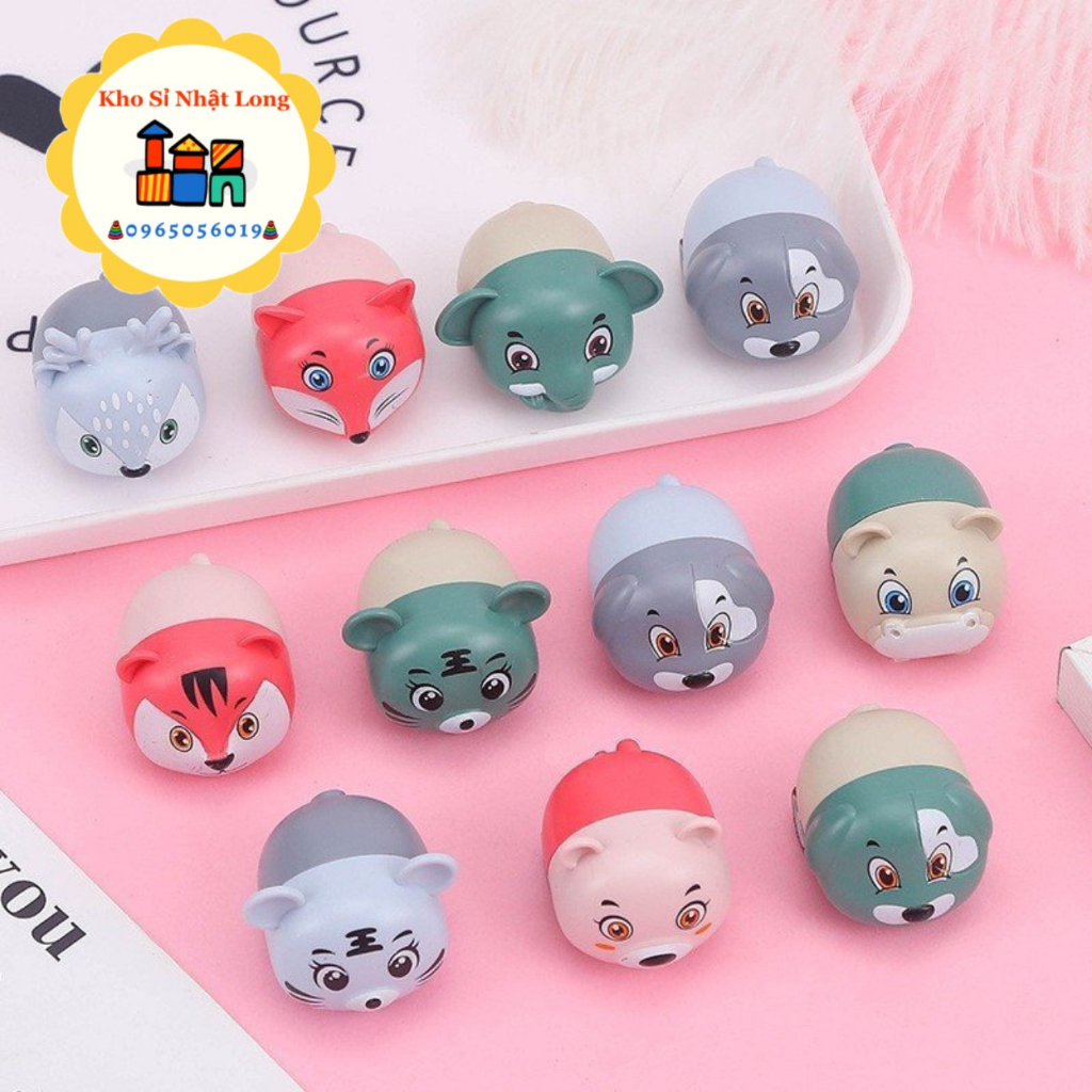 Đồ Chơi Trẻ Em Xe Chạy Cót Mẫu Mới Có Thùng Xe Mini Hình Thú, Có Các Con Thú Quen Thuộc Cho Bé Chơi.