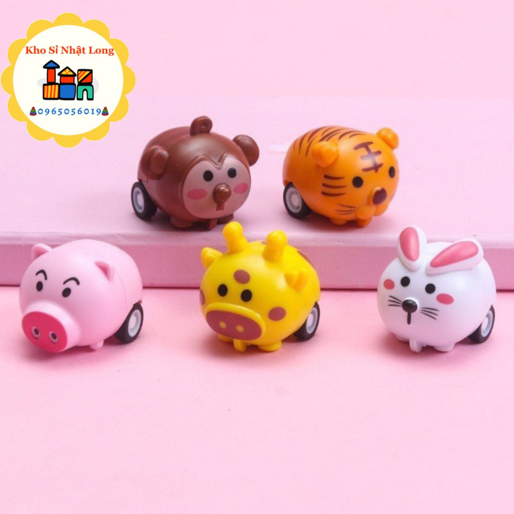 Đồ chơi mini chạy đà-thú chạy cót mini-thú nhựa mini cho bé