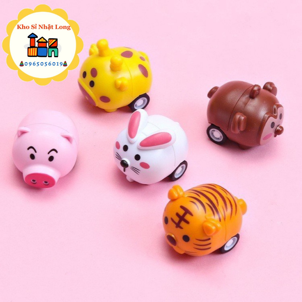 Đồ chơi mini chạy đà-thú chạy cót mini-thú nhựa mini cho bé