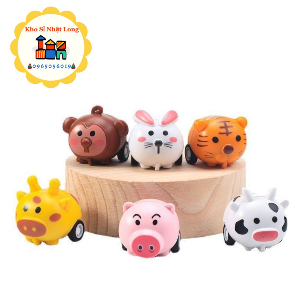 Đồ chơi mini chạy đà-thú chạy cót mini-thú nhựa mini cho bé