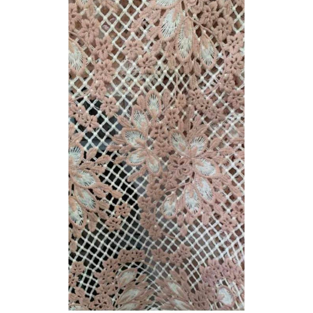 Đầm ren amy cao cấp hồng phấn dáng dài sang trọng