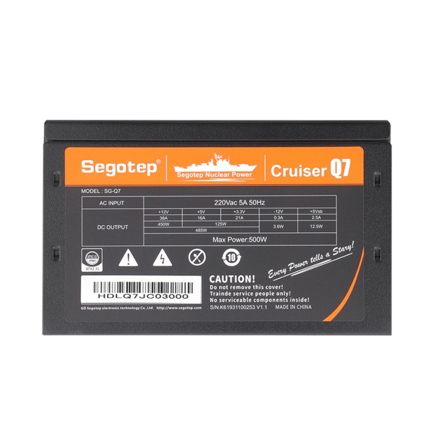 Nguồn máy tính SEGOTEP SG- Q7 - 500W - Chính hãng