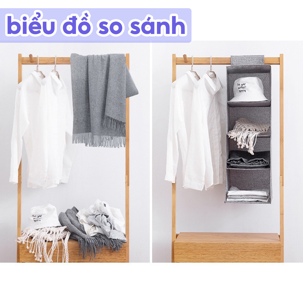 Túi treo với túi không dệt ký túc xá kệ lưu trữ treo túi quần áo hoàn thiện treo ngăn kéo Túi treo phòng ngủ