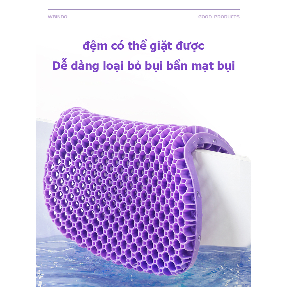 Bản U mới đệm ngồi silicon Đệm Ngồi 3D Lớp cao su tổ ong Thoáng khí Văn phòng Xe hơi Giảm mệt mỏi