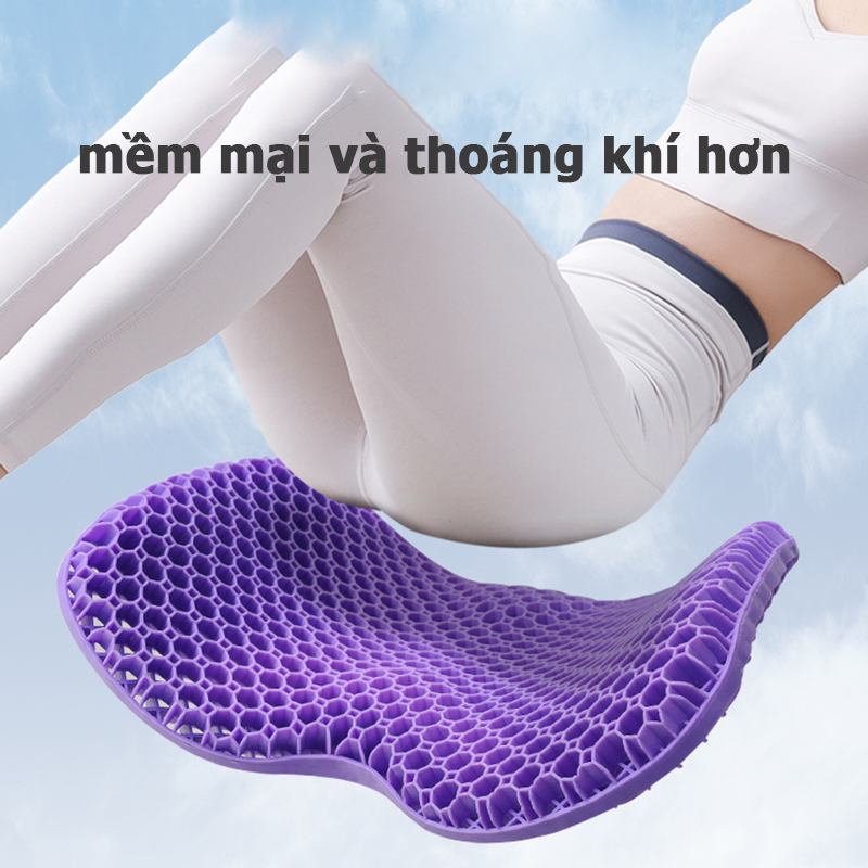 Bản U mới đệm ngồi silicon Đệm Ngồi 3D Lớp cao su tổ ong Thoáng khí Văn phòng Xe hơi Giảm mệt mỏi
