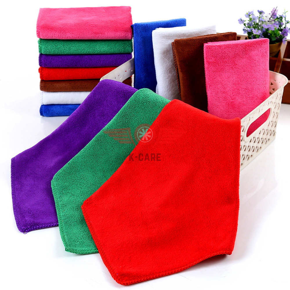 Khăn lau xe, lau bếp, lau kính, lau bàn lau tay đa năng chất liệu Microfiber không rụng lông không làm xước bề mặt Kcare