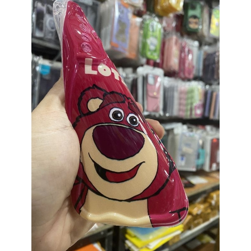 Ốp lưng Oppo Realme 5 pro dẻo viền lưng rợn sóng hình gấu dâu có bảo vệ camera