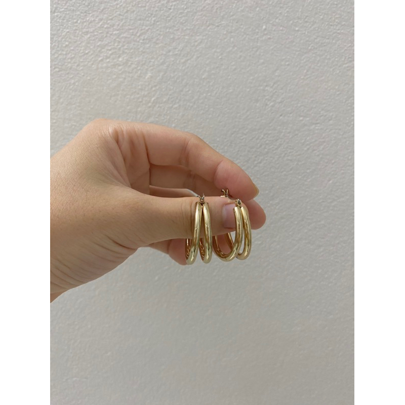 Pass khuyên tai tròn hàng order Đức