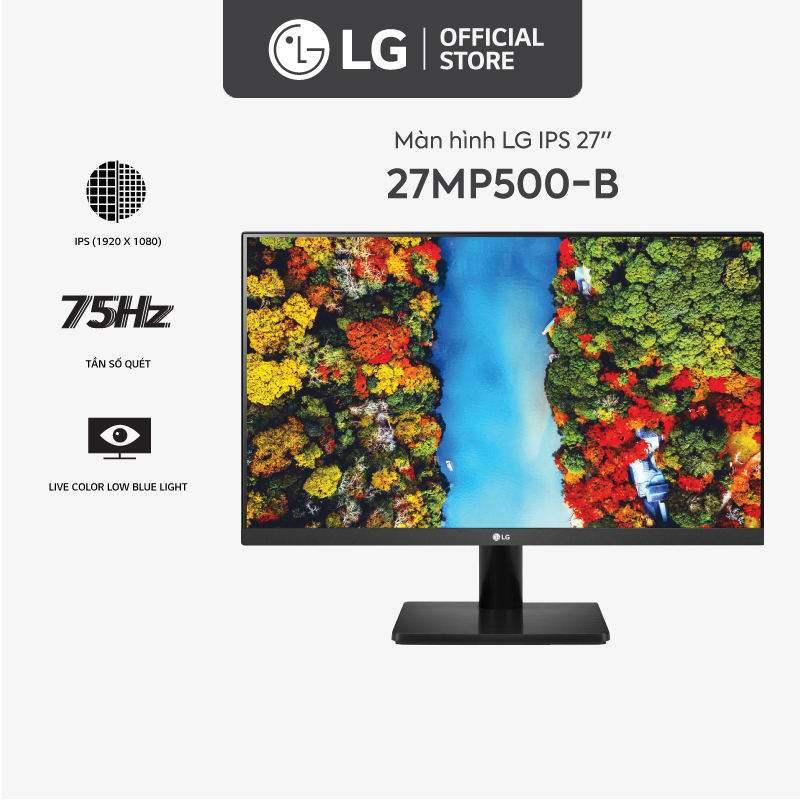 Màn Hình LG 27MP500-B 27'' IPS 75Hz FHD AMD FreeSync™ - Hàng Chính Hãng