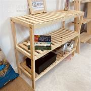 Kệ giày dép gỗ thông 3 tầng, Techno Decor, Giá để giày dép lắp ghép dễ dàng, Chịu lực tốt, Phong cách Hàn Quốc TG0014