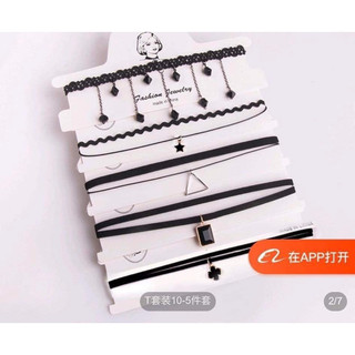Set vòng cổ choker 5 dây
