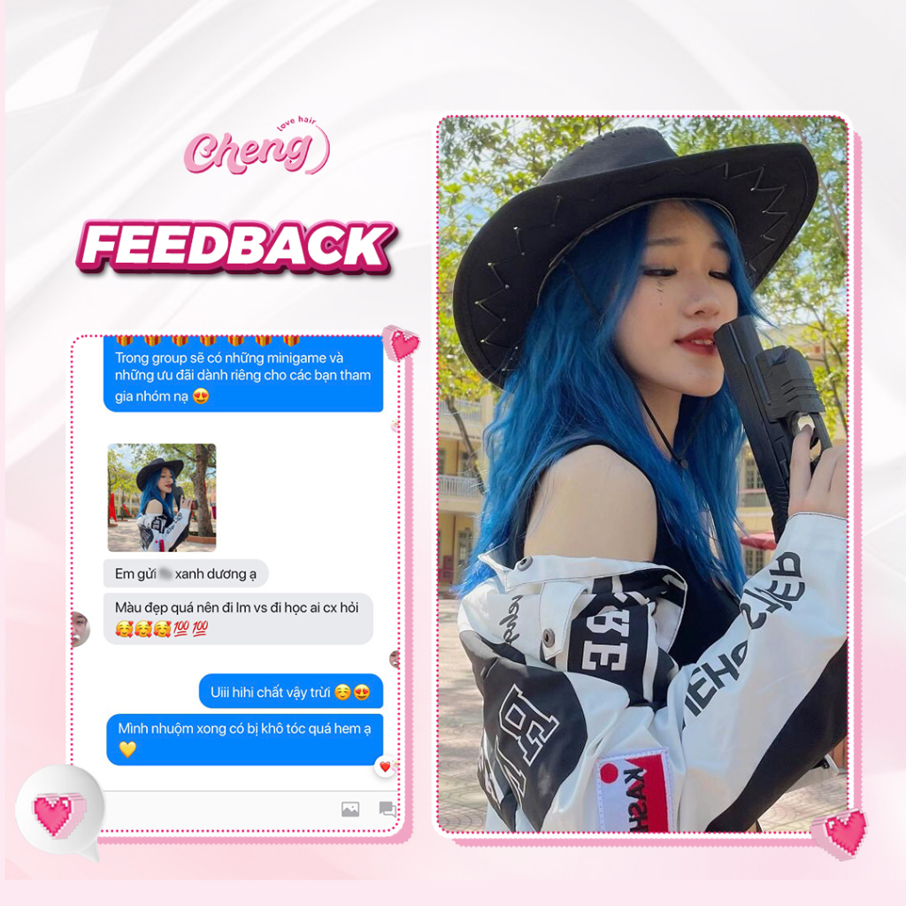 Thuốc Nhuộm Tóc Màu XANH DƯƠNG | Chenglovehair, Chenglovehairs