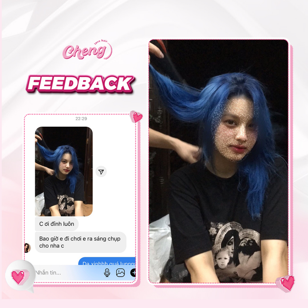 Thuốc Nhuộm Tóc Màu XANH DƯƠNG | Chenglovehair, Chenglovehairs