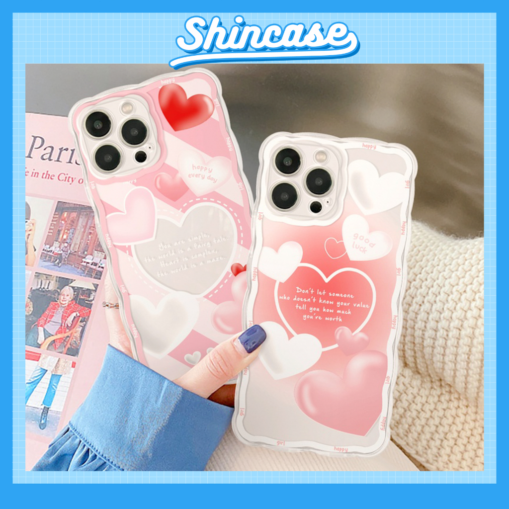 Ốp lưng iphone trong lượn sóng pink heart 6/6plus/6s/6splus/7/7plus/8/8plus/x/xs/11/12/13/14/pro/max/promax/plus