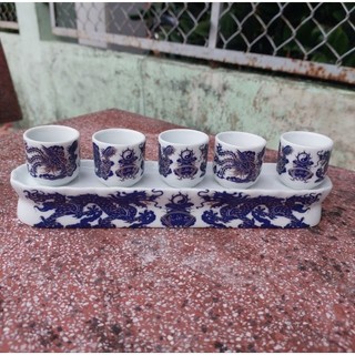 Bộ án 5 ly hàng bát tràng cao cấp