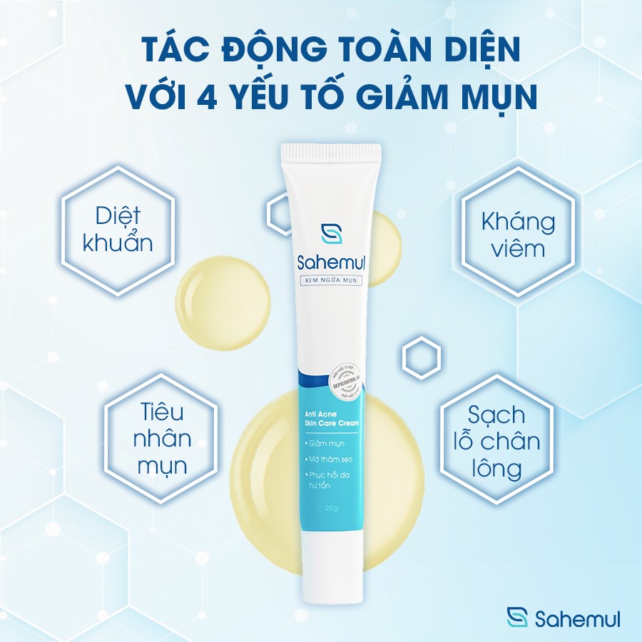 [Quà tặng] Kem Ngừa Mụn Sahemul 10Gr